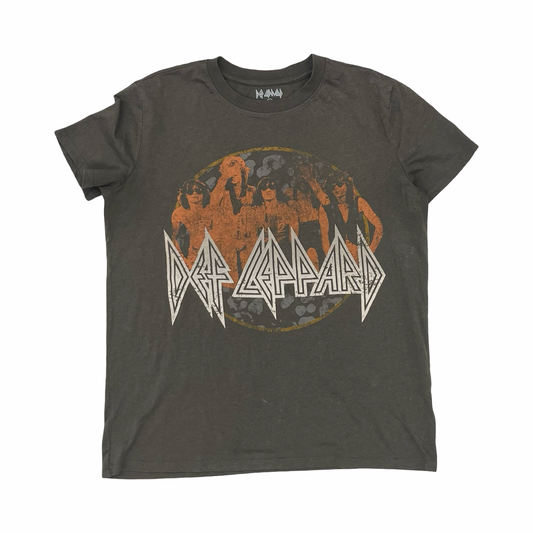 Top Ss By Clothes Mentor In Grey & Orange, Size:S