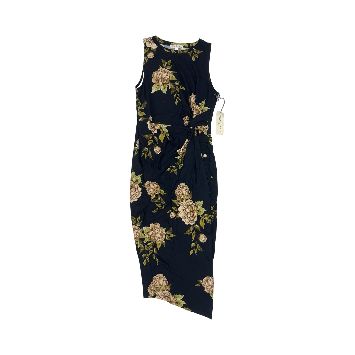 Dress Casual Midi By Nine Britton In Blue & Green, Size:S
