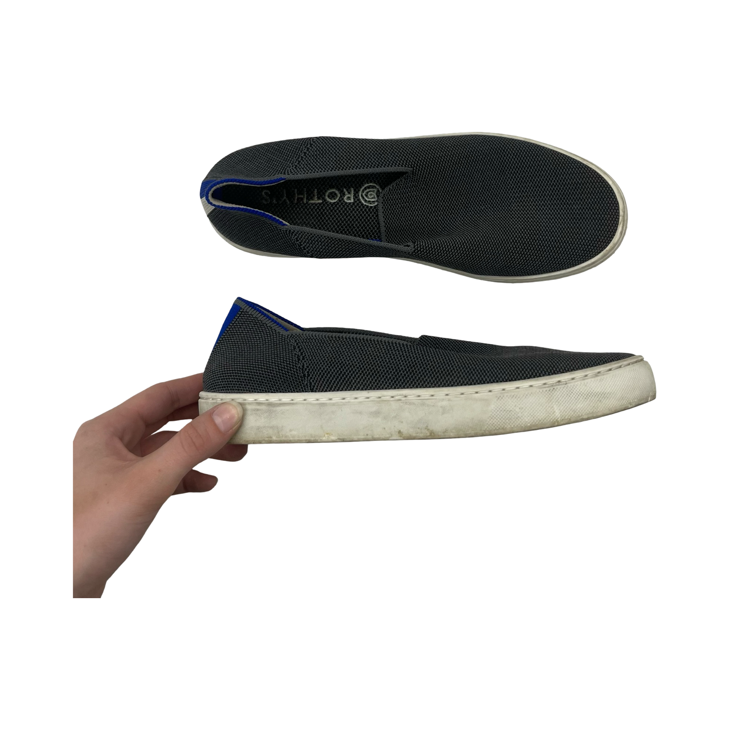 Shoes Flats By Rothys In Grey, Size:8