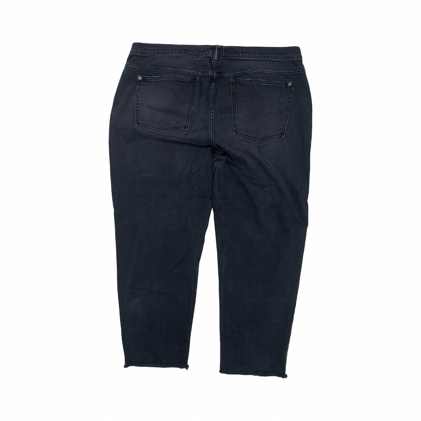 Jeans Boyfriend By Pilcro In Black Denim, Size:18