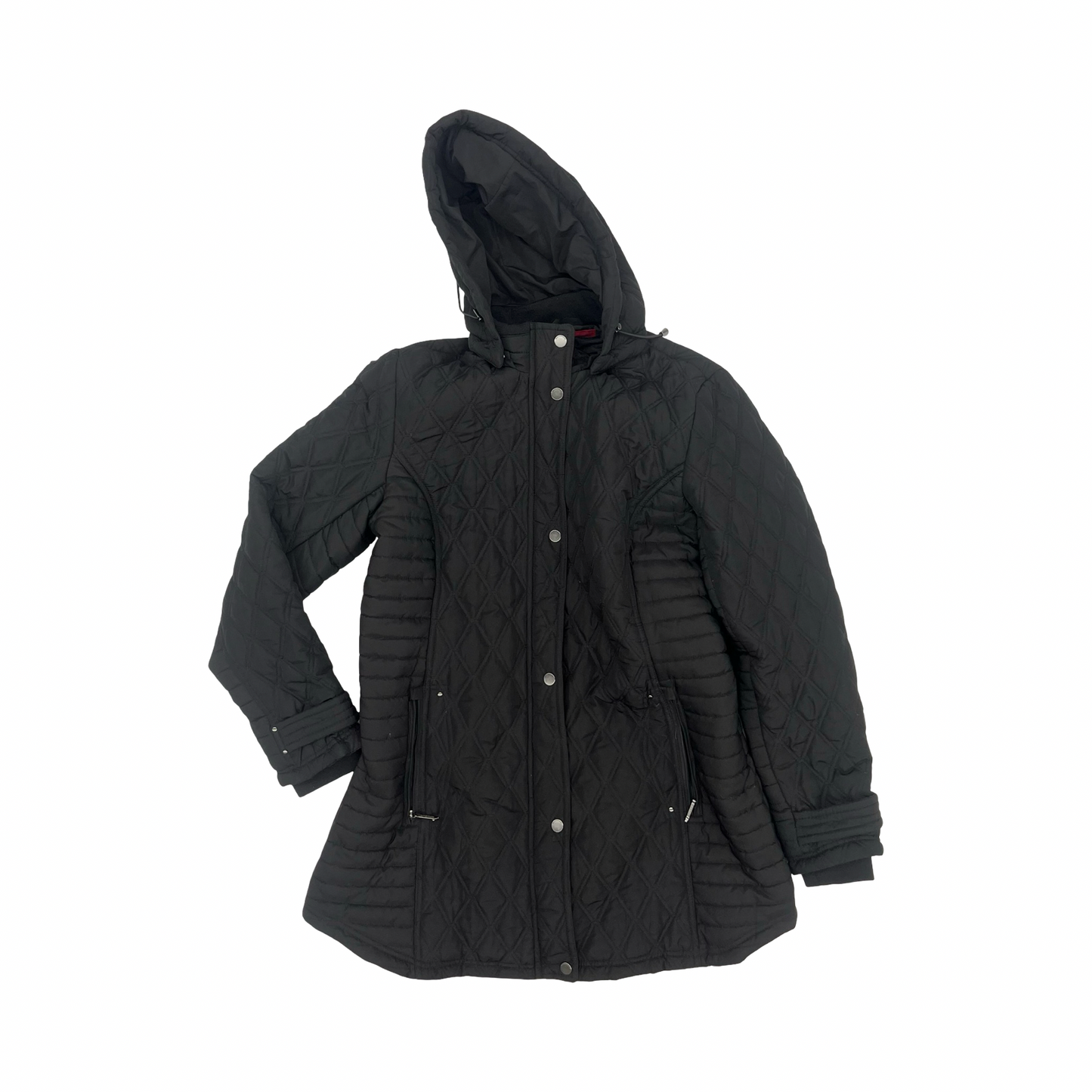 Jacket Puffer & Quilted By Weatherproof In Black, Size:L
