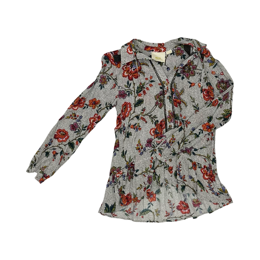 Blouse Ls By Maeve In Multi, Size:Xs