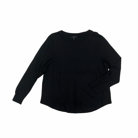 Top Ls Basic By Loft In Black, Size:Xxl