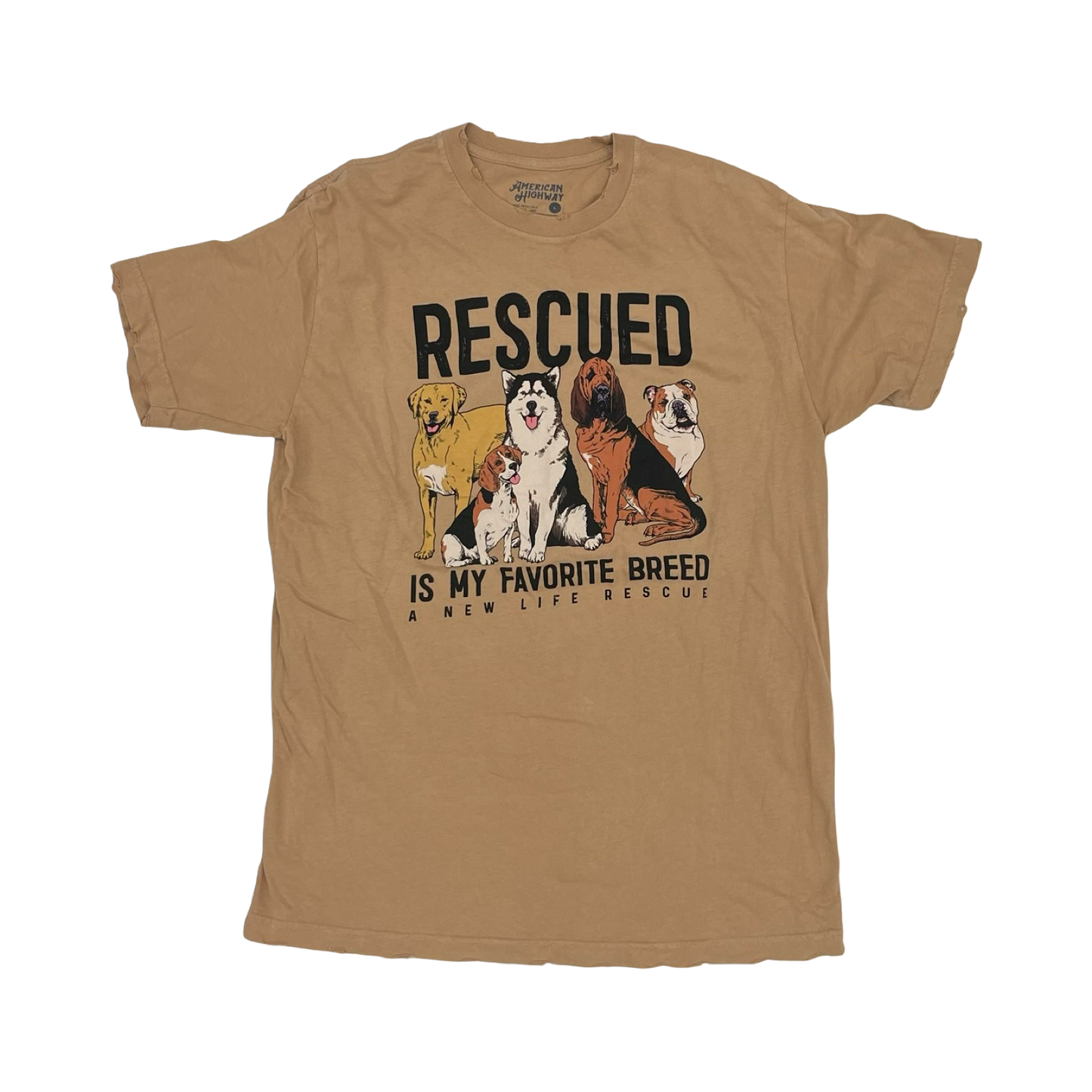 Top Ss By Clothes Mentor In Tan, Size:L