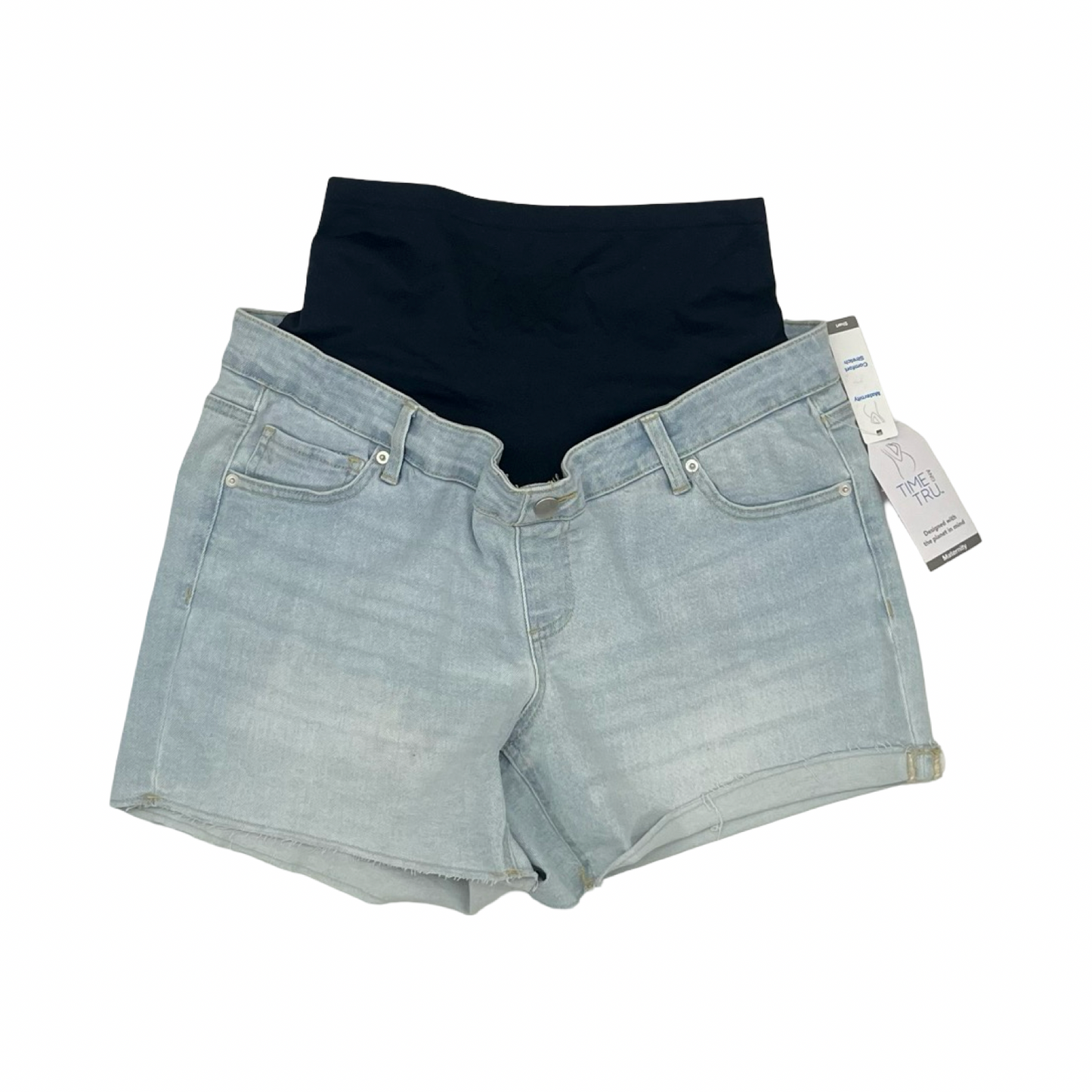 Mat Shorts By Time And Tru In Blue Denim, Size:L