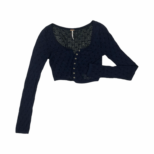Cardigan By Free People In Blue, Size:Xs
