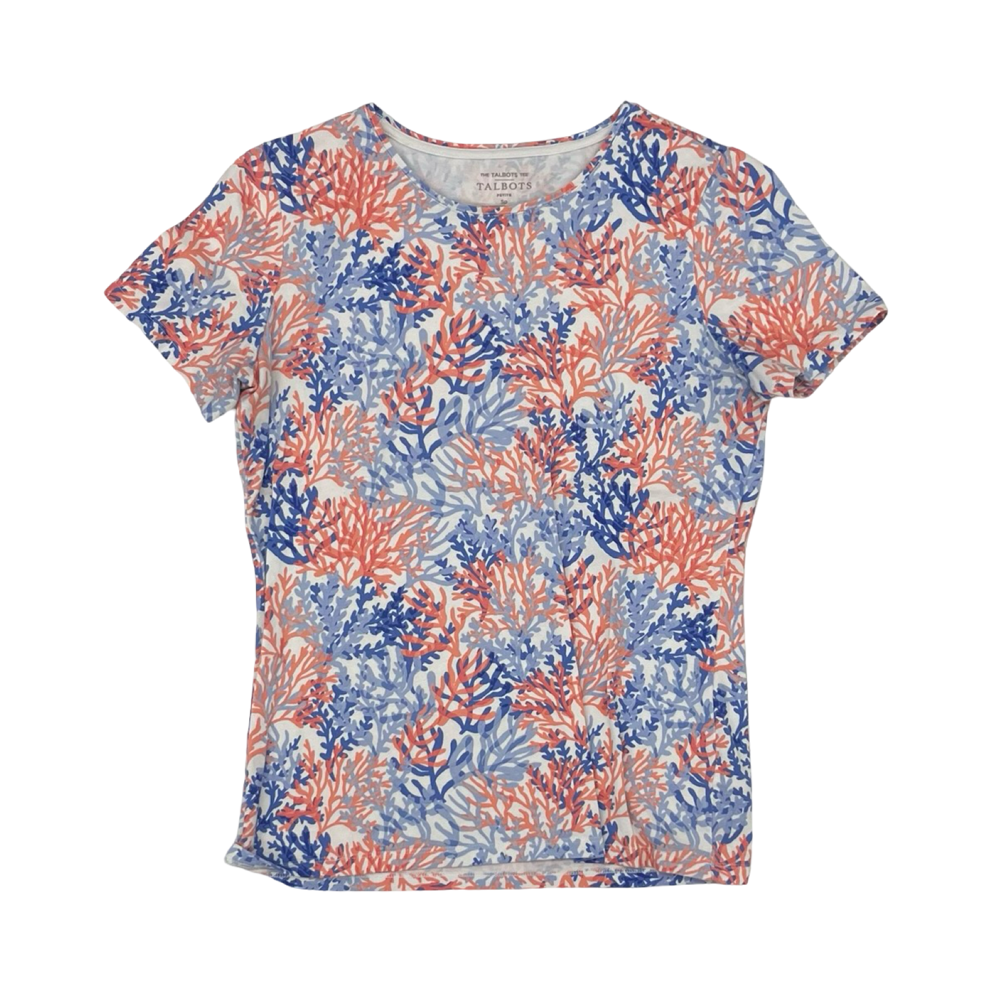 Top Ss By Talbots In Blue & Orange, Size:Sp