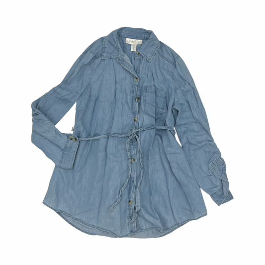 Mat Top Ls By Motherhood In Blue, Size:Xs