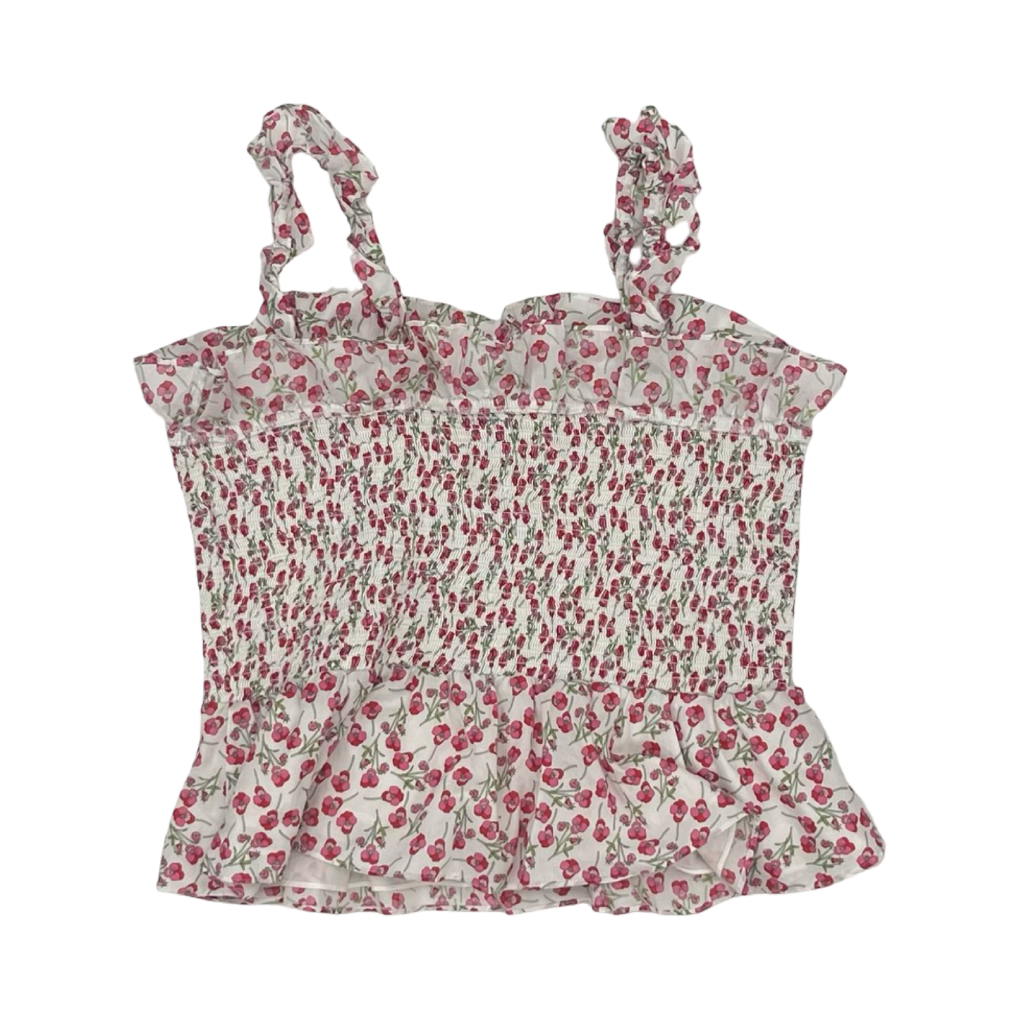 Blouse Sleeveless By J. Crew In Floral Print, Size:L