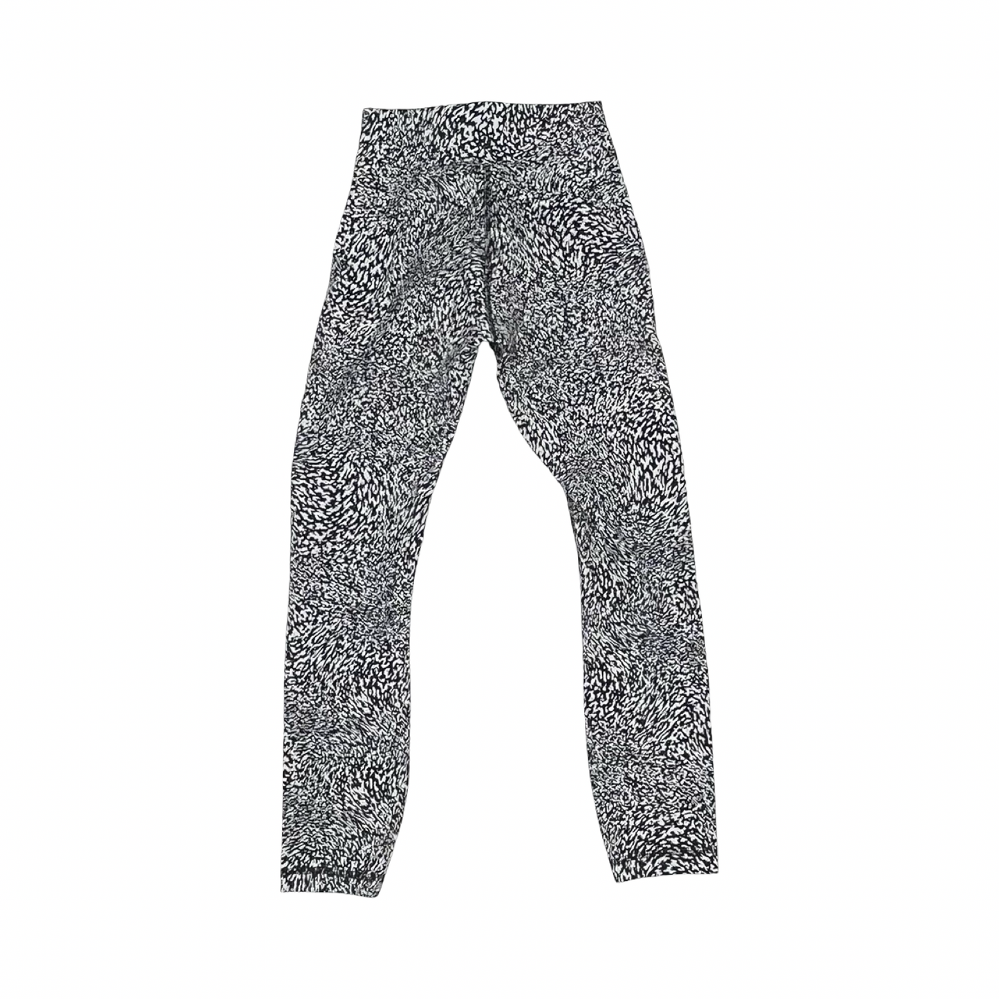 Athletic Leggings By Lululemon In Black & White, Size:Xs