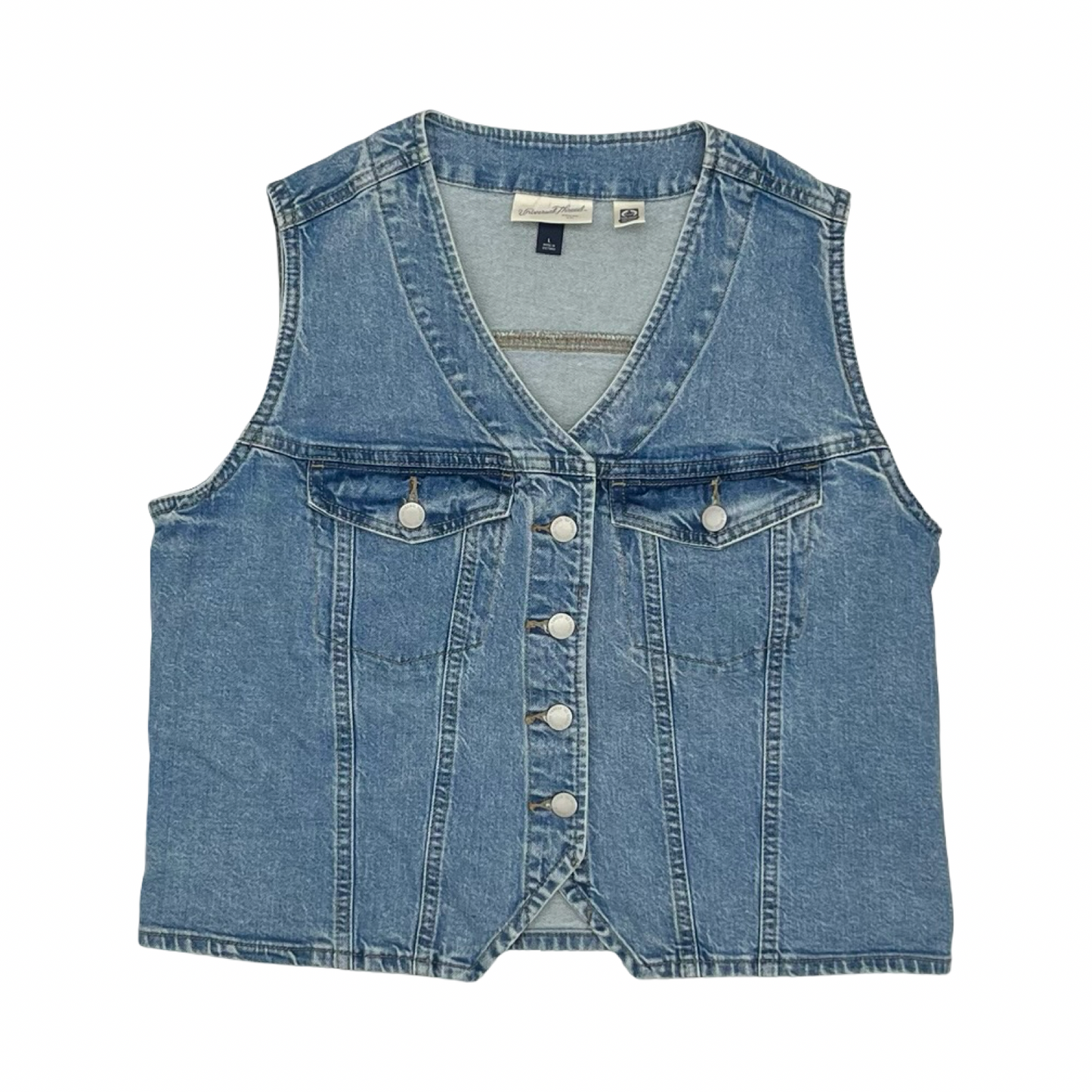 Vest Other By Universal Thread In Blue Denim, Size:L
