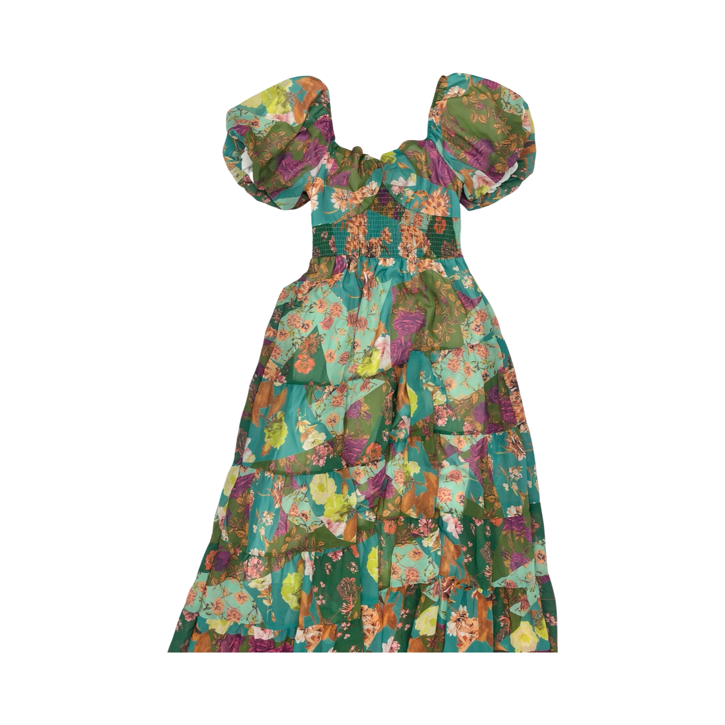Dress Party Long By Cmf In Floral Print, Size:M