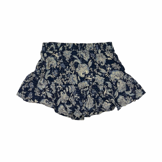 Shortalls By Angie In Blue & Cream, Size:L