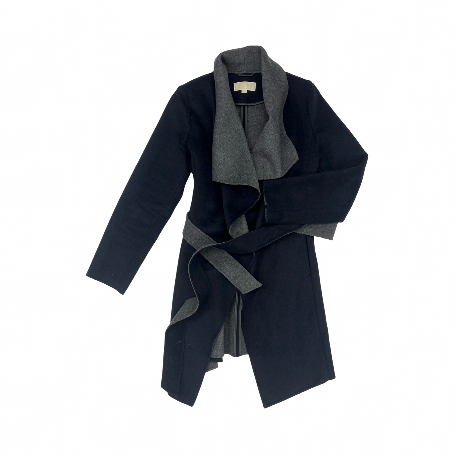 Coat Designer By Michael Kors In Blue & Grey, Size:M