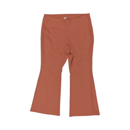 Athletic Leggings By Lands End In Peach, Size:2X