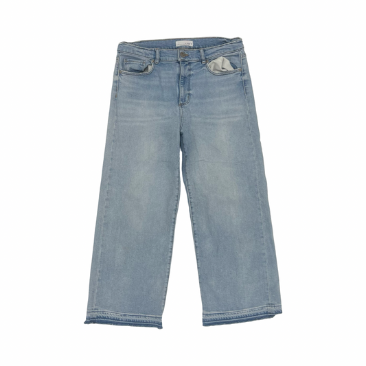 Jeans Wide Leg By Loft In Blue Denim, Size:10