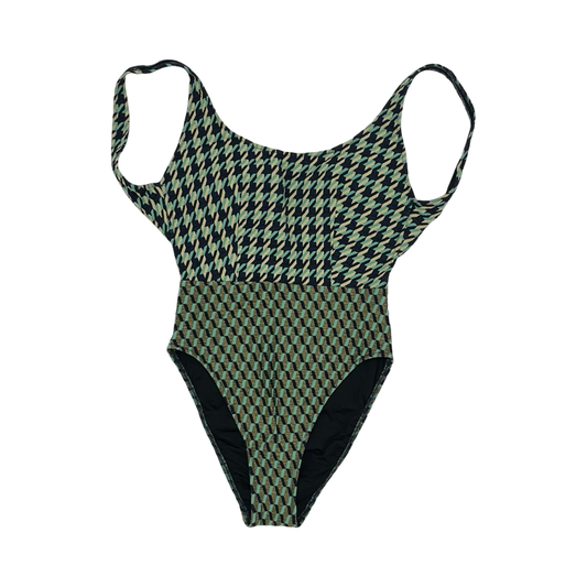 Swimsuit By Gottex In Blue & Gold, Size:M