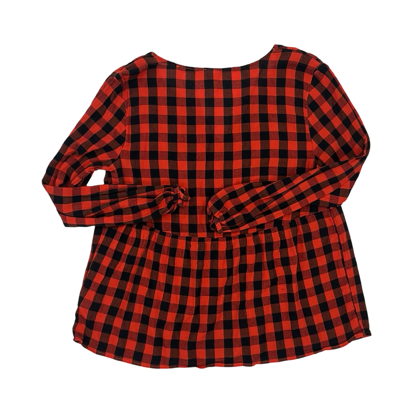 Blouse Ls By Old Navy In Black & Red, Size:L