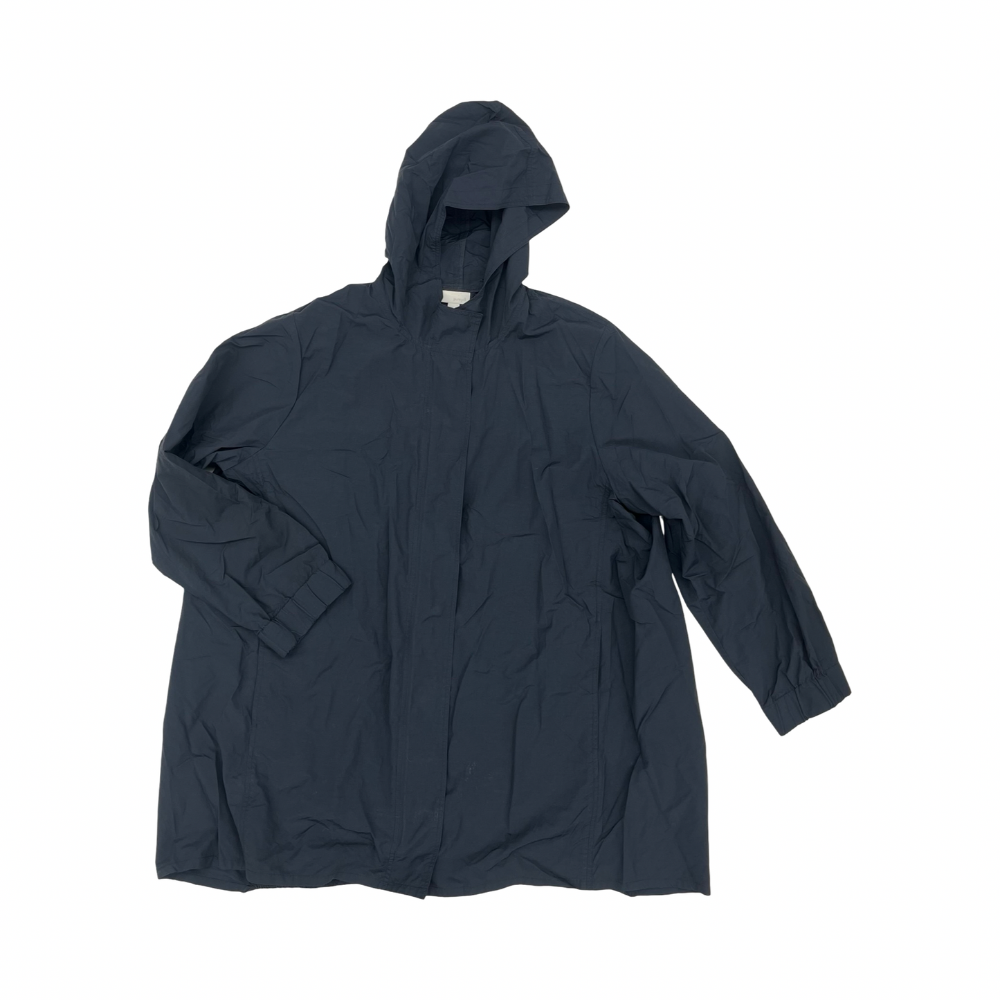 Coat Raincoat By Pure Jill In Black, Size:Xl