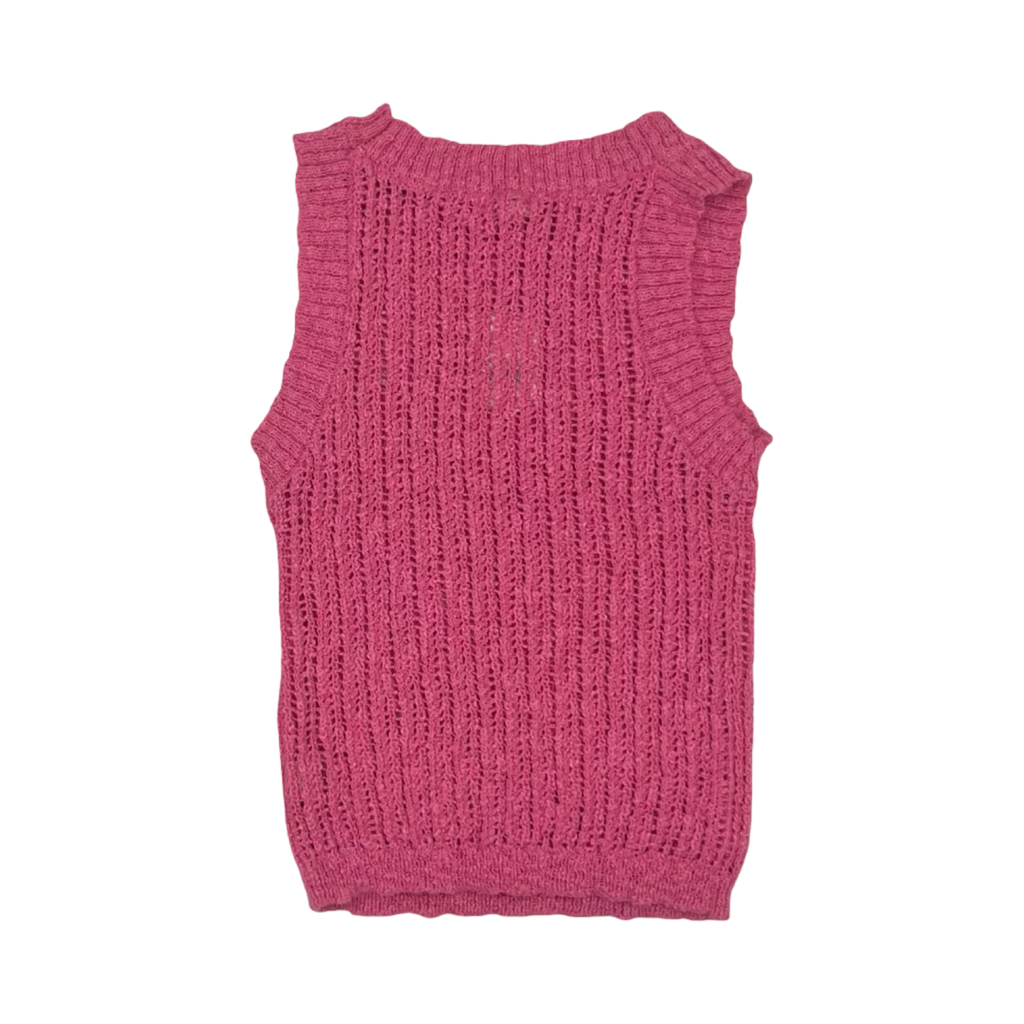 Vest Sweater By Blu Pepper In Pink, Size:M