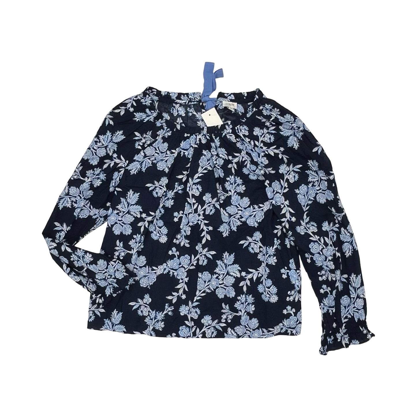 Blouse Ls By J. Crew In Blue, Size:L