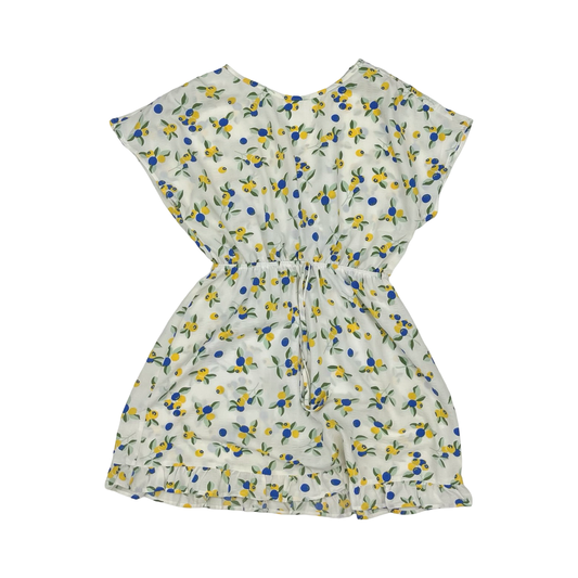 Dress Casual Short By Cmf In Blue & Yellow, Size:S