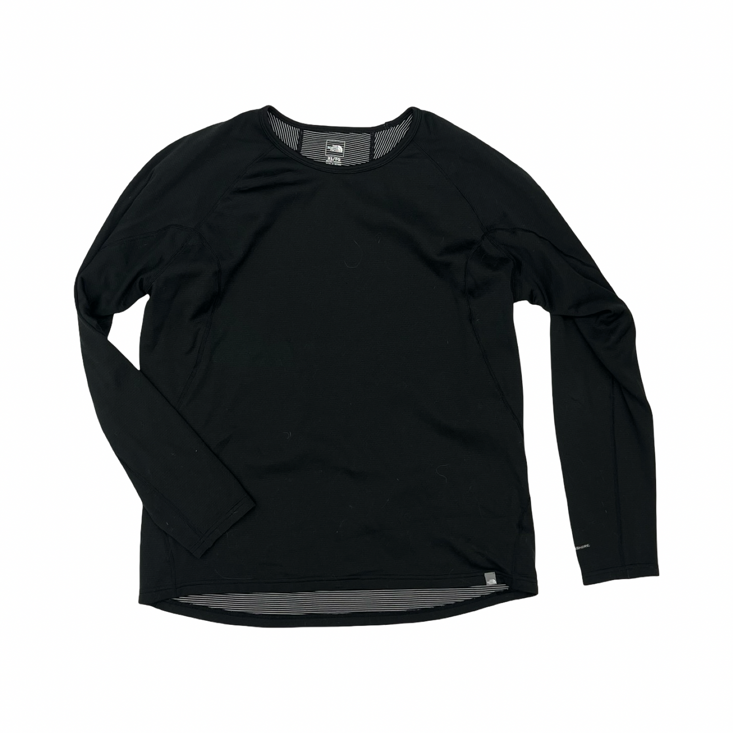 Athletic Top Ls Crewneck By The North Face In Black, Size:Xl