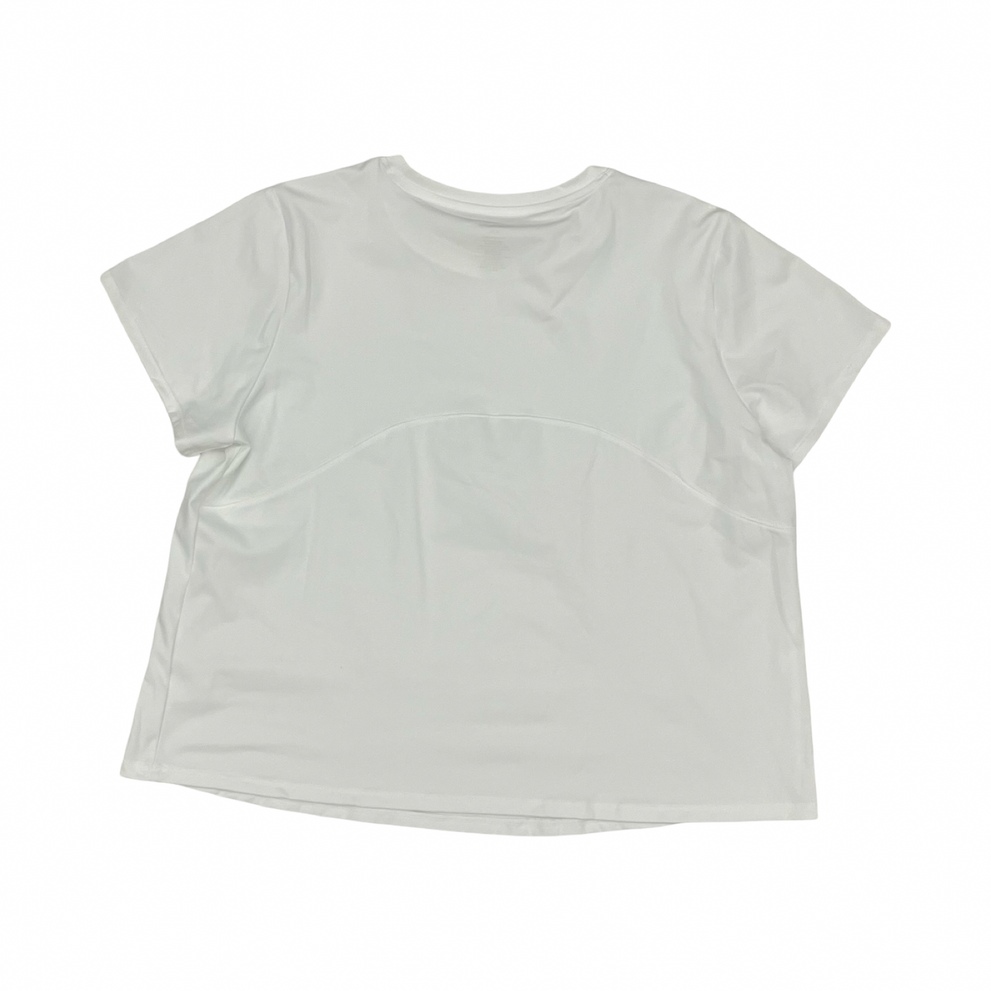 Athletic Top Ss By Tek Gear In White, Size:Xxl