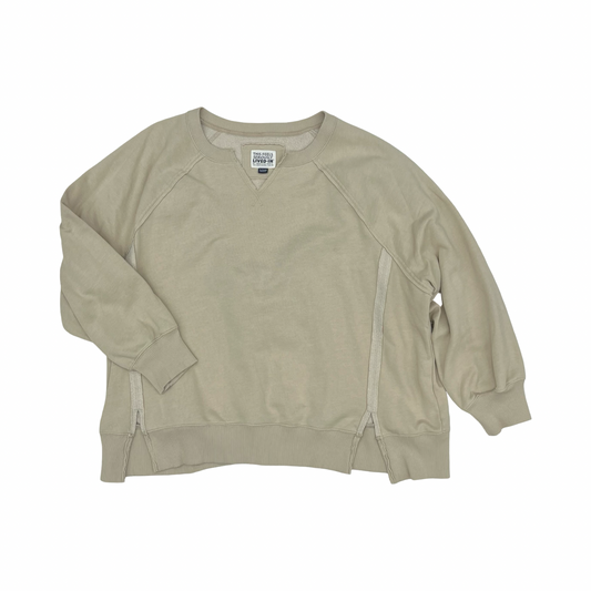 Sweatshirt Crewneck By American Eagle In Tan, Size:Xl