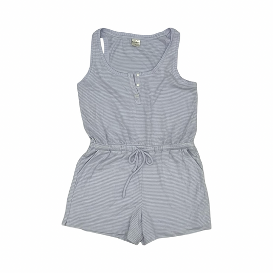 Romper By Soma In Blue & White, Size:M