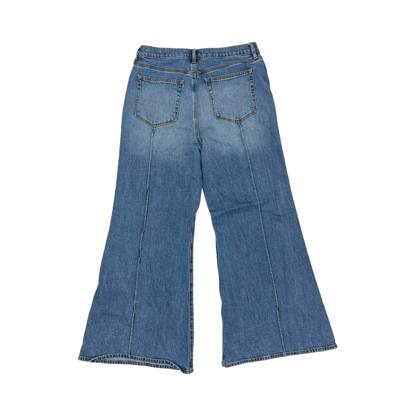 Jeans Wide Leg By Loft In Blue Denim, Size:12
