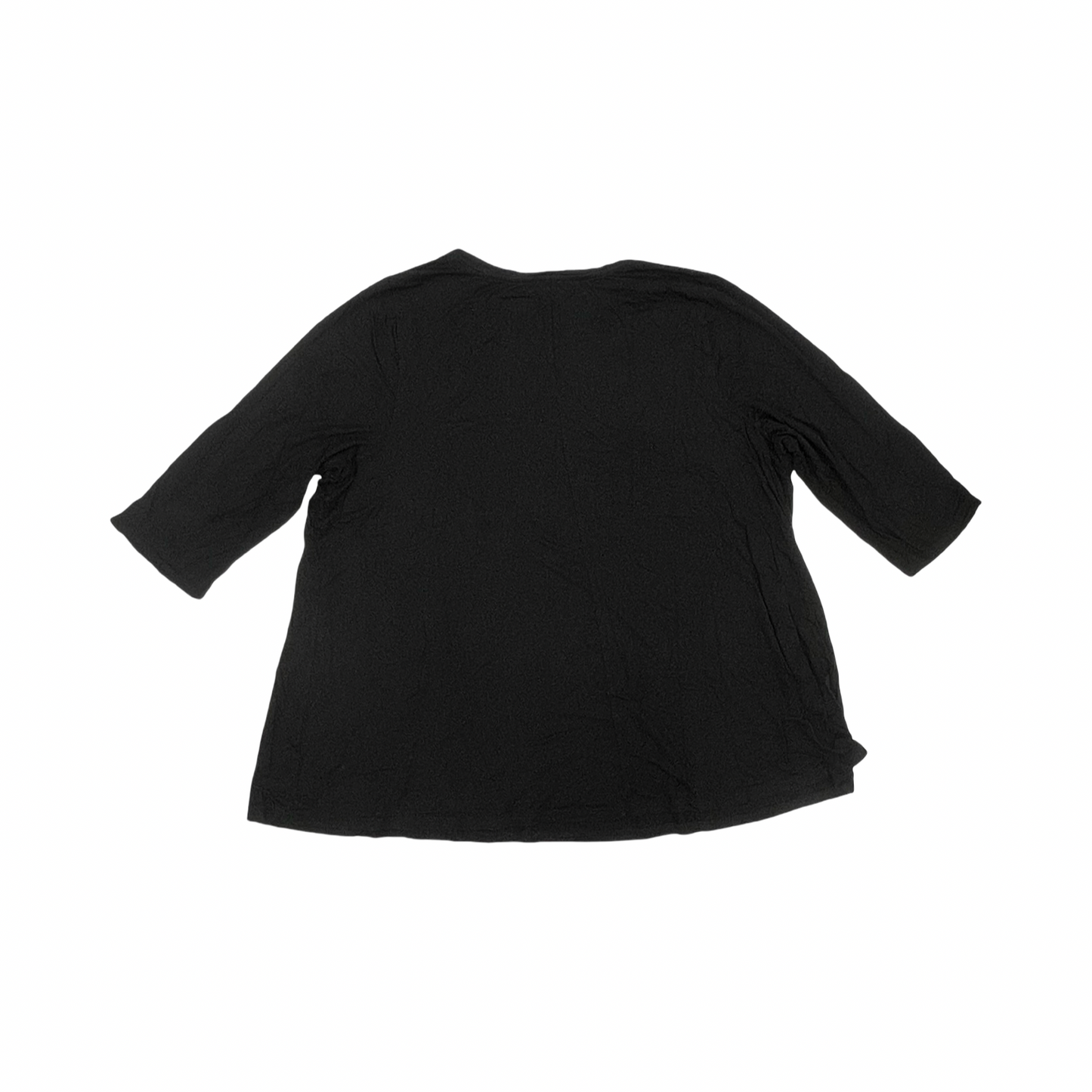 Top 3/4 Sleeve Basic By Lane Bryant In Black, Size:3X