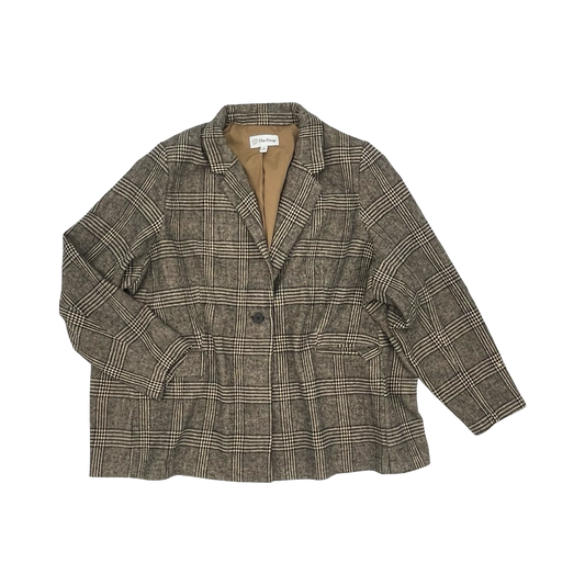 Blazer By The Drop In Brown, Size:4X