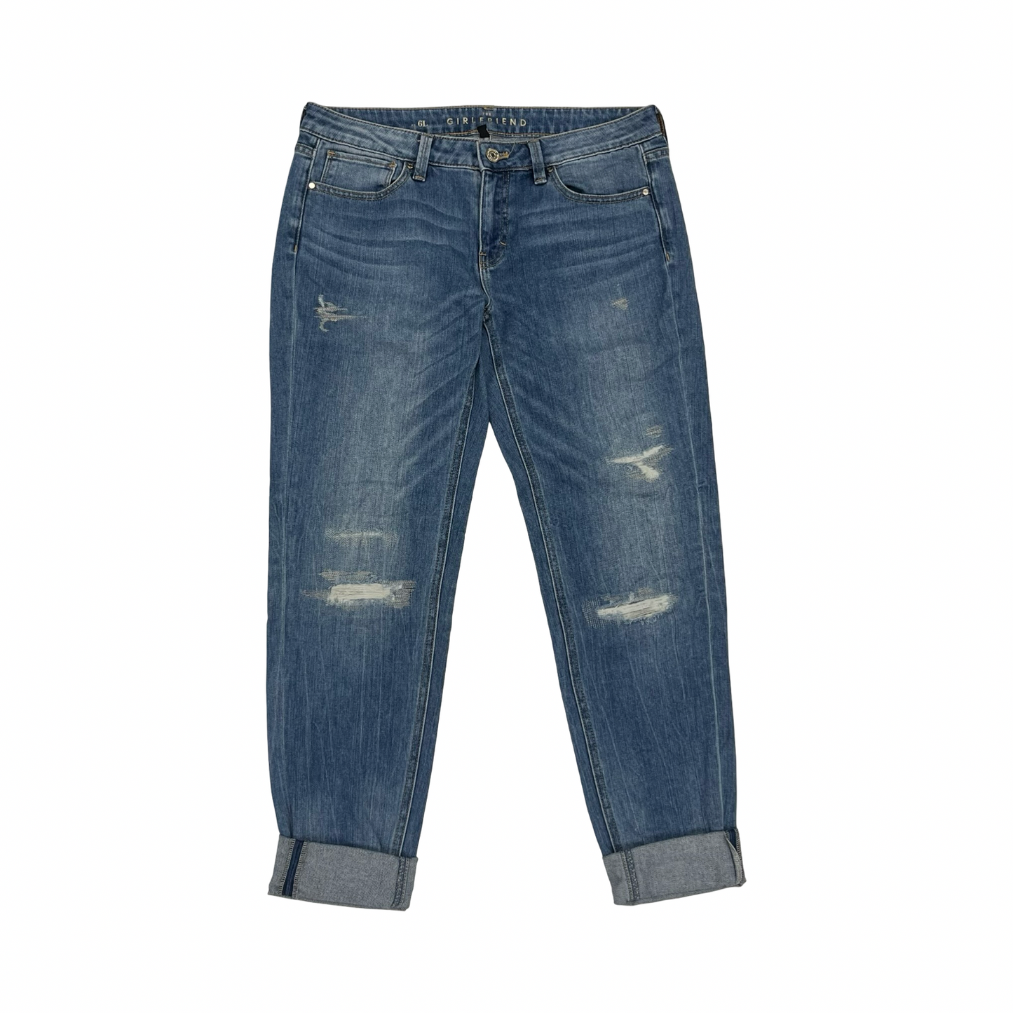 Jeans Boyfriend By White House Black Market In Blue Denim, Size:6L