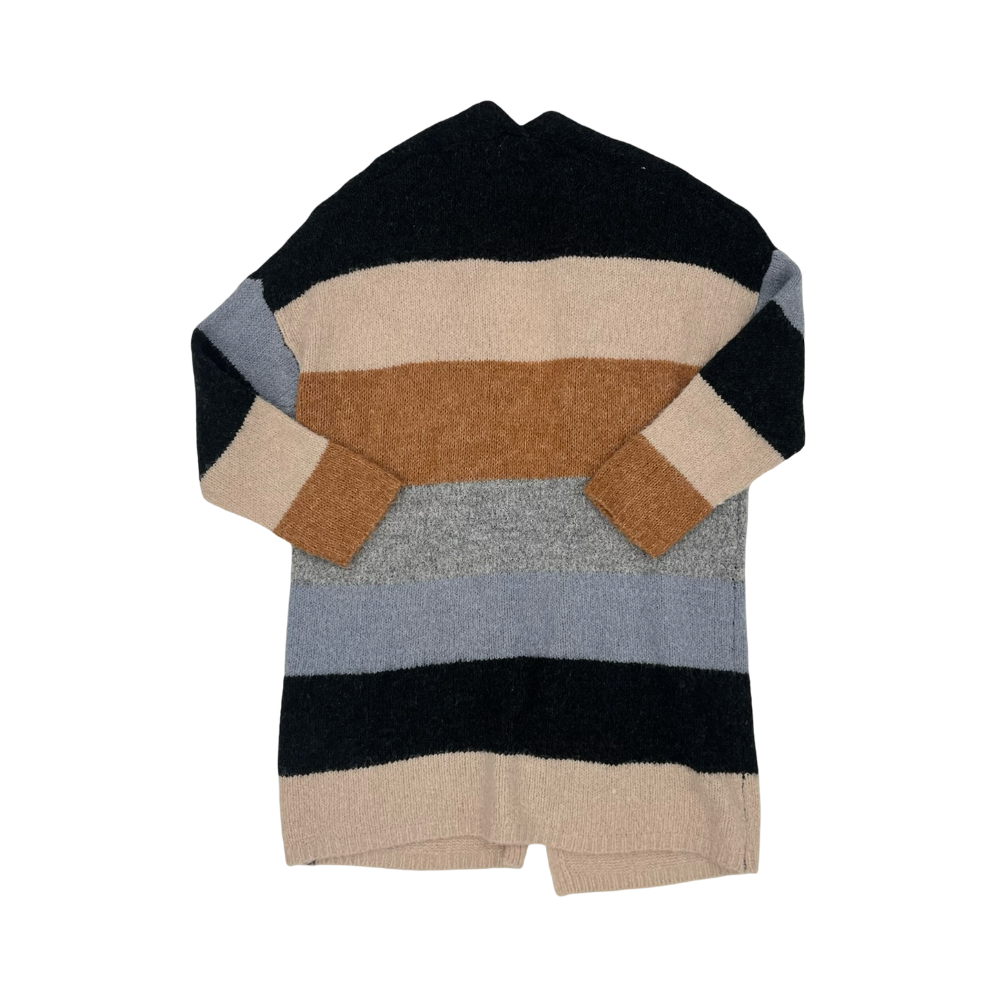 Sweater Cardigan By Newbury Kustom In Striped Pattern, Size:S