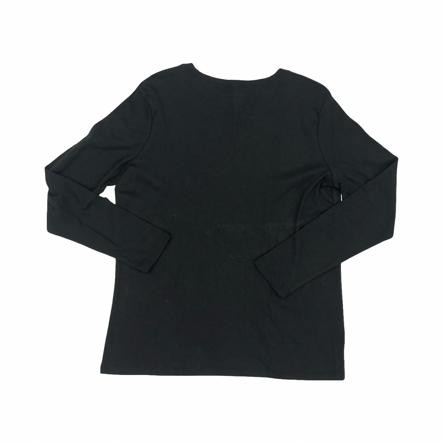 Top Ls Basic By Eddie Bauer In Black, Size:2X