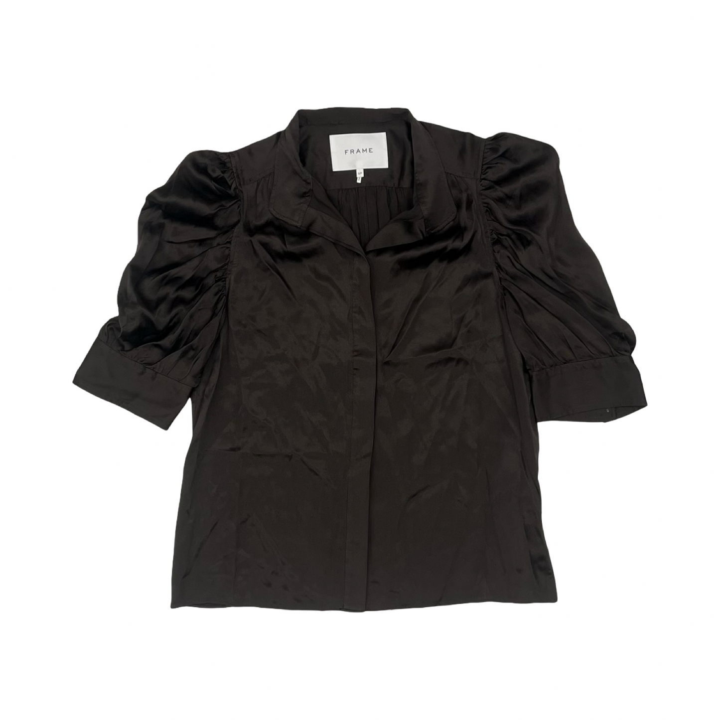 Blouse Ss By Frame In Brown, Size:S