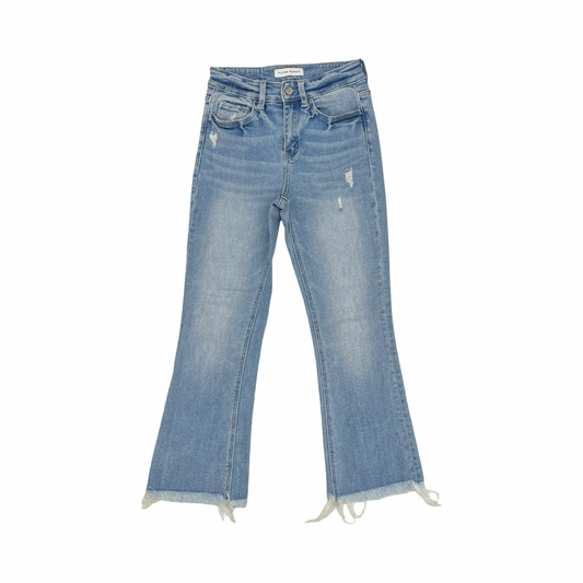 Jeans Cropped By Flying Monkey In Blue Denim, Size:0