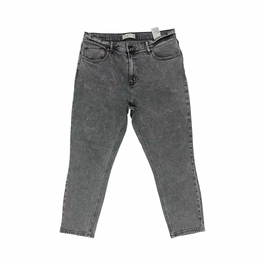 Jeans Skinny By Abercrombie And Fitch In Black Denim, Size:14