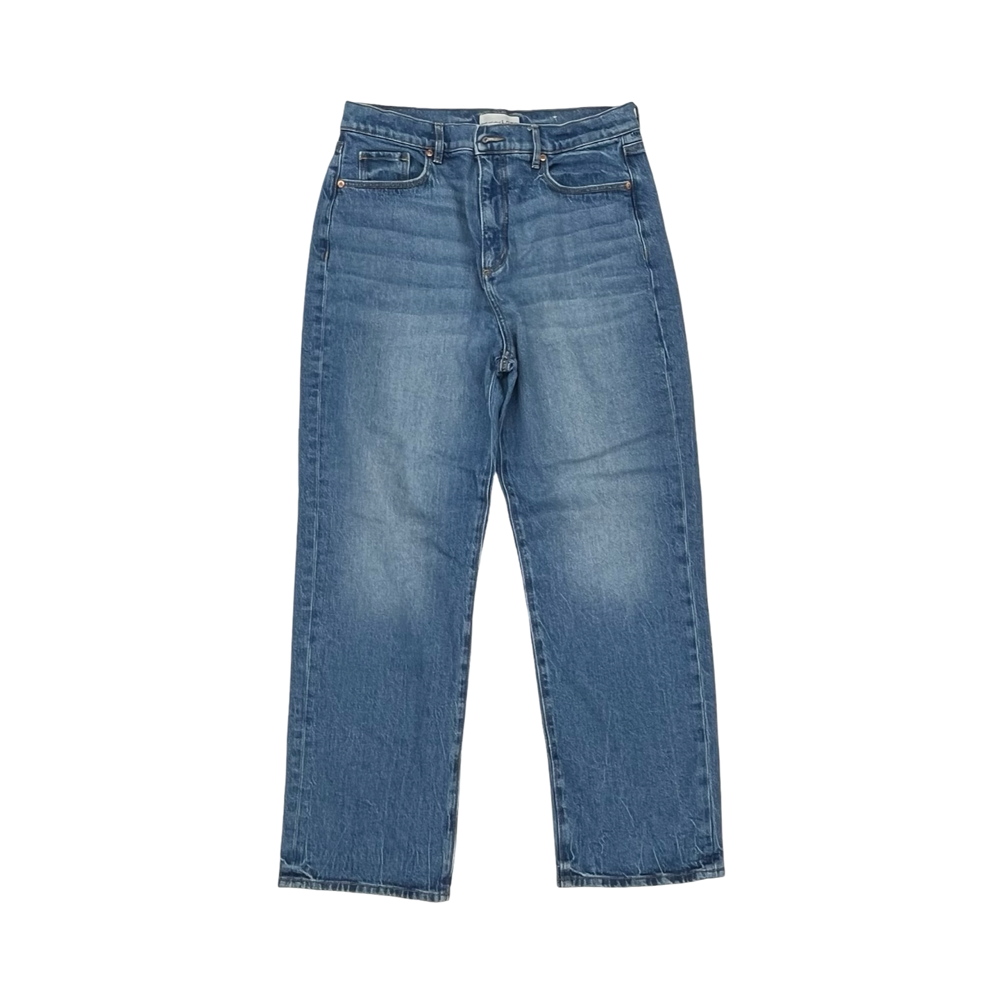 Jeans Straight By Loft In Blue Denim, Size:10