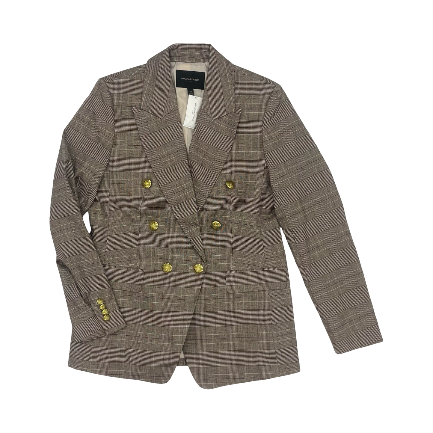 Blazer By Banana Republic In Brown, Size:M