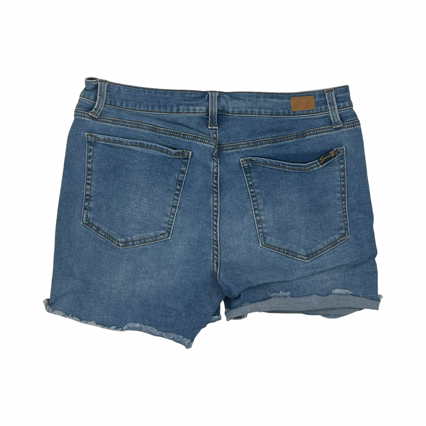 Shorts By Seven 7 In Blue Denim, Size:14
