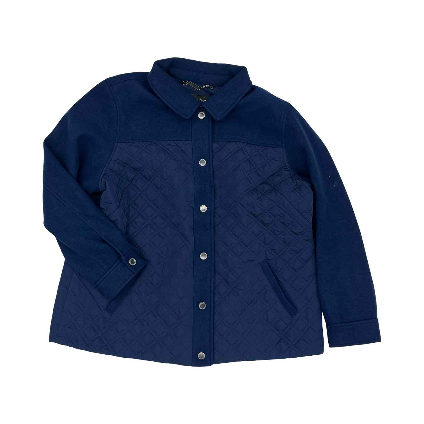 Jacket Puffer & Quilted By Isaac Mizrahi Live Qvc In Blue, Size:Xl