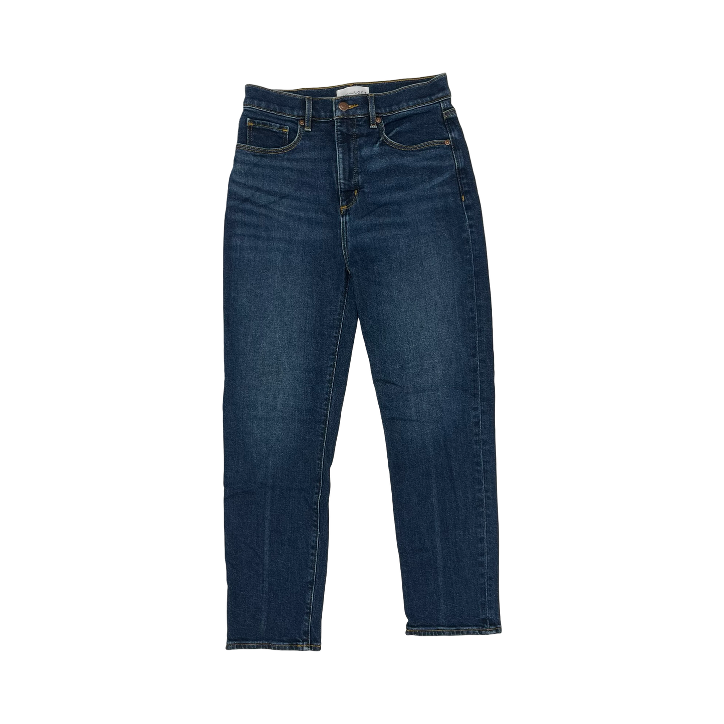 Jeans Straight By Loft In Blue Denim, Size:4