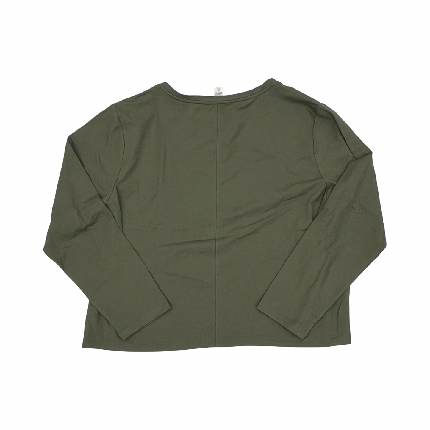 Athletic Top Ls Crewneck By Athletica In Green, Size:Xl