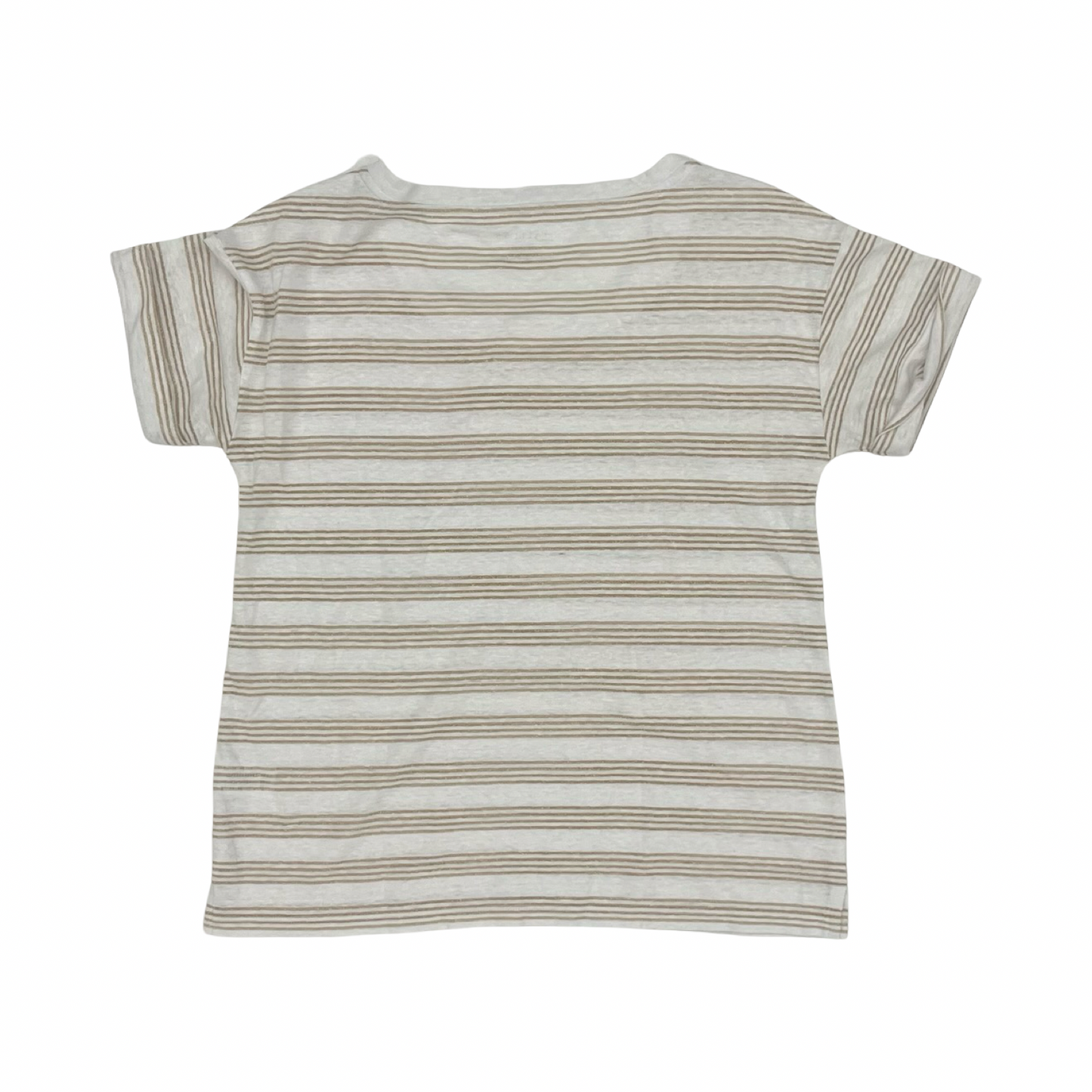 Top Ss By Talbots In Gold & White, Size:S