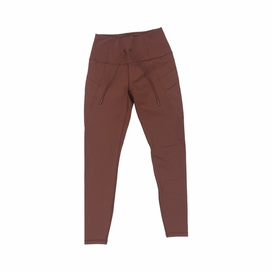 Athletic Leggings By Spyder In Brown, Size:S