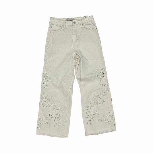 Jeans Wide Leg By Liverpool In Cream, Size:4