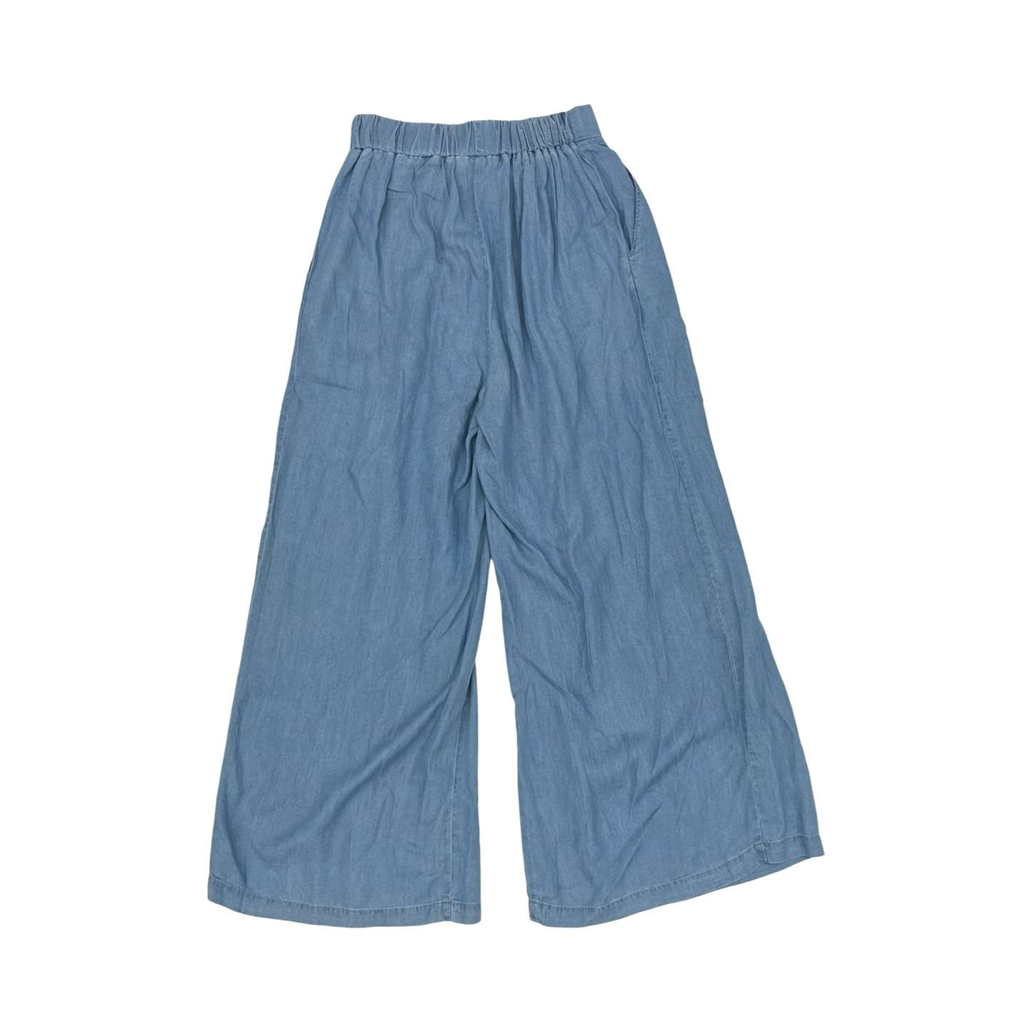 Pants Wide Leg By Clothes Mentor In Blue Denim, Size:Xs