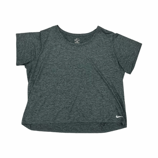 Athletic Top Ss By Nike In Grey, Size:3X